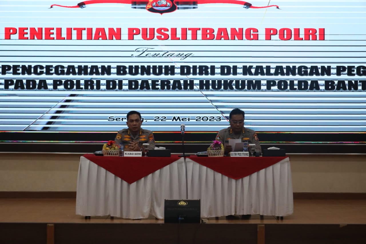 Biro Sdm Polda Banten Gelar Fgd Pencegahan Bunuh Diri Di Kalangan