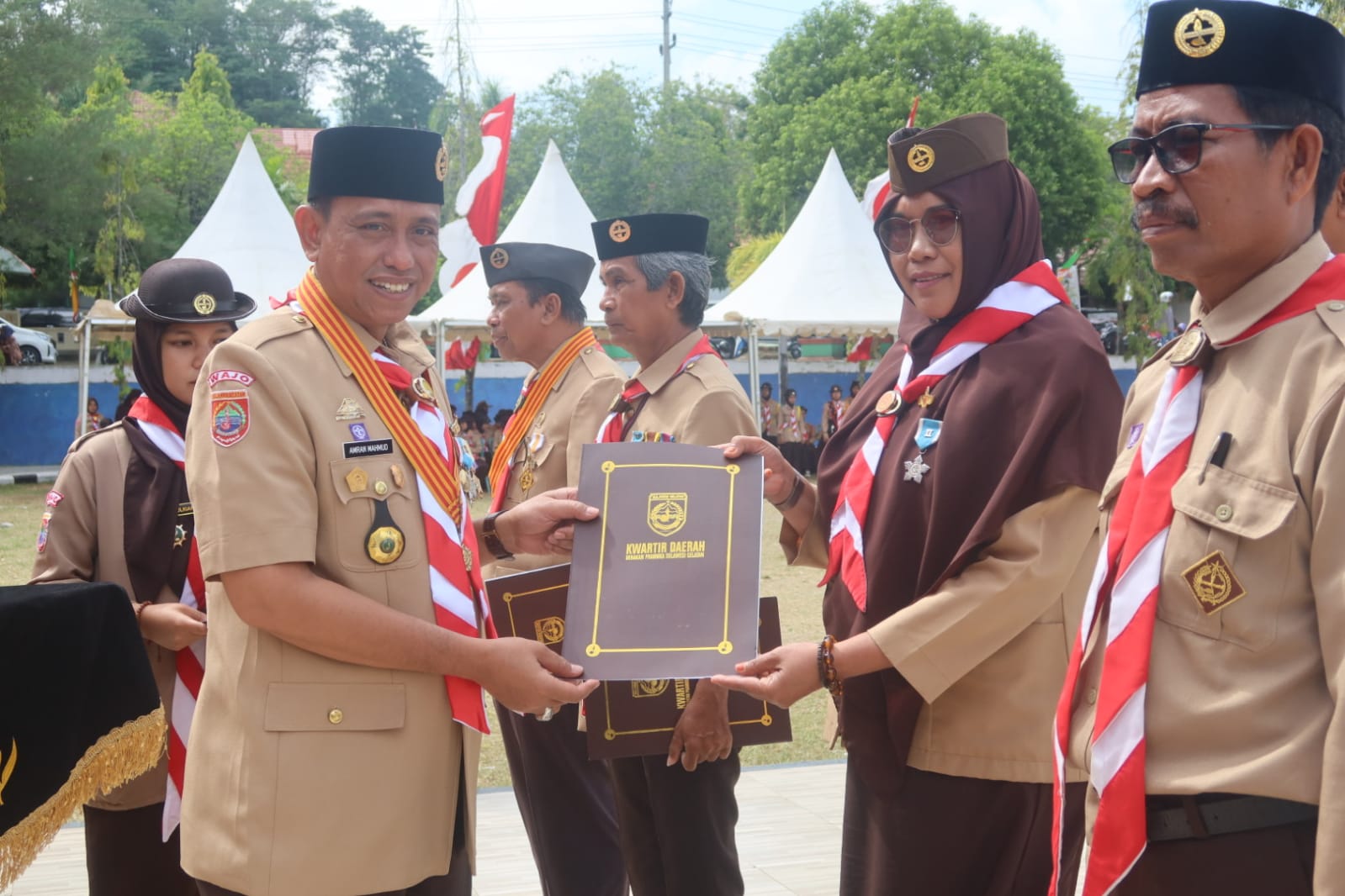 Apel Besar Hari Pramuka Amran Mahmud Tetap Solid Rajut Persatuan Dan