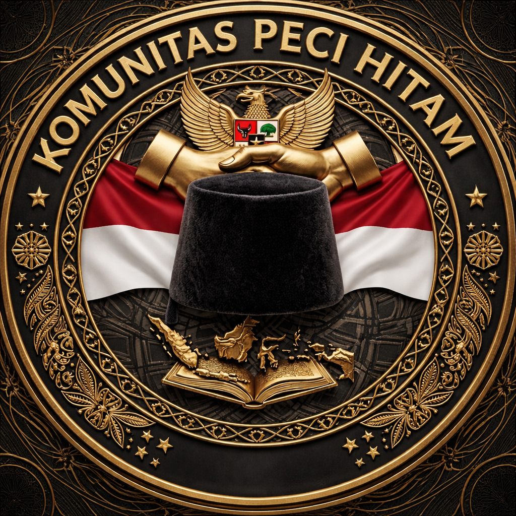 Profile singkat mengenai latar belakang dan tujuan Komunitas Peci Hitam didirikan di Kota Bandung.