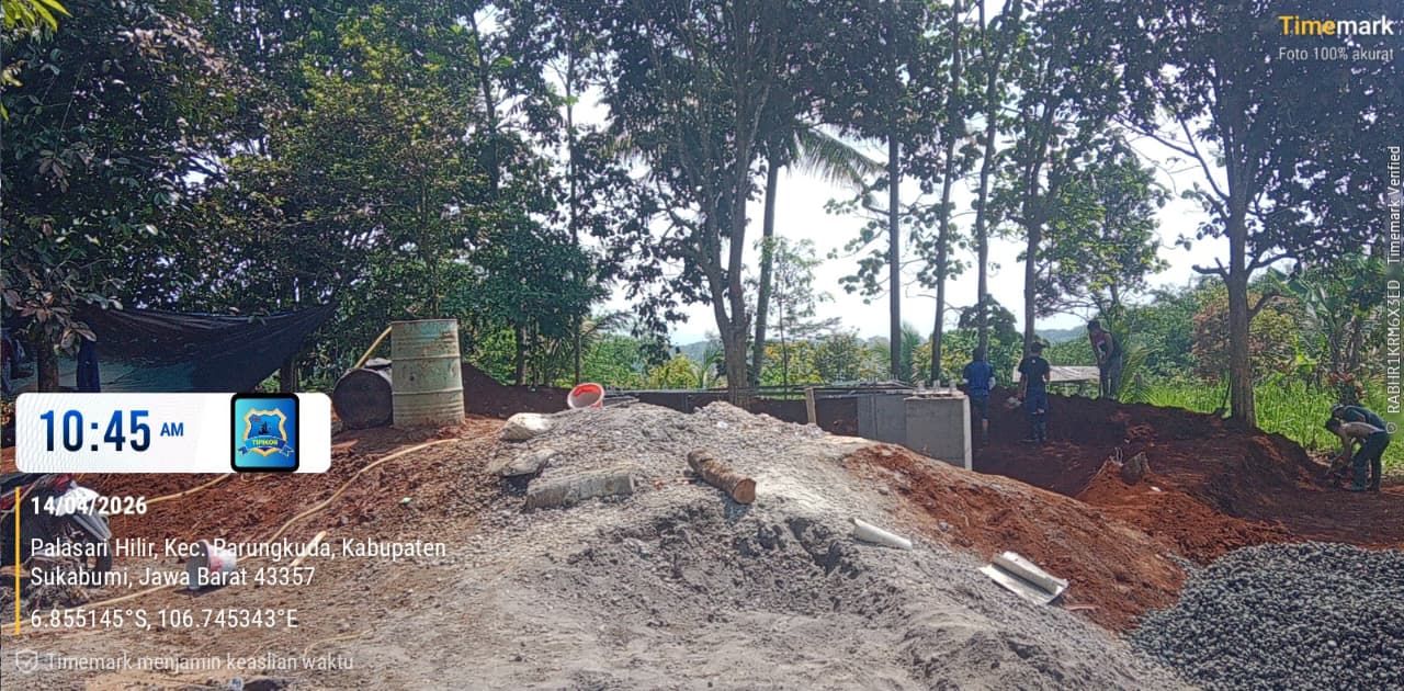 Diduga Belum Mengantongi Izin, Proyek Menara BTS Di Desa Palasari Sudah Di Kebut