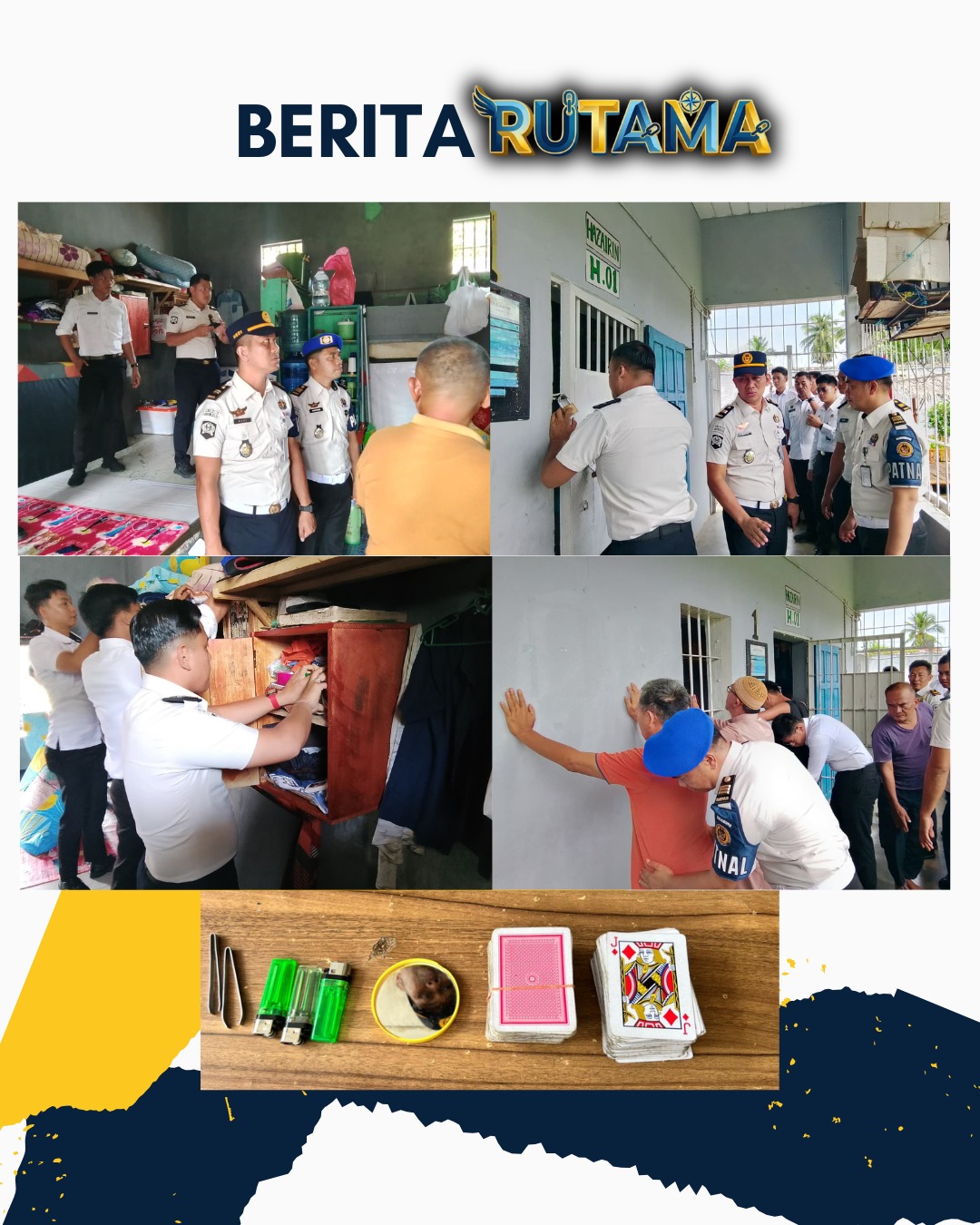 Dari Ikrar ke Aksi Nyata, Rutan Manna Gelar Razia Tegas Zero Handphone dan Narkoba