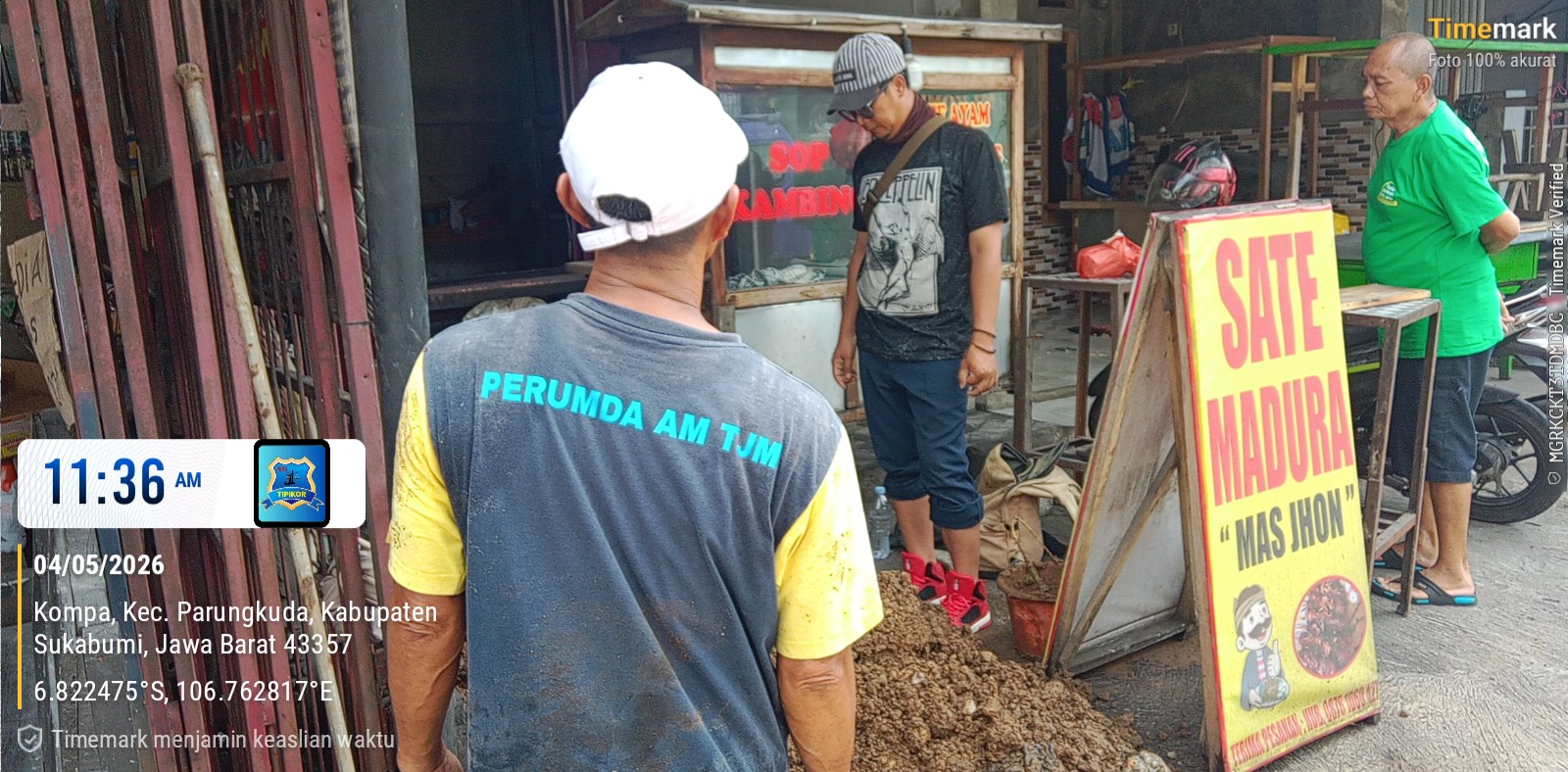 Terima Aduan Masyarakat, PDAM Cabang Parungkuda Gerak Cepat Tangani Kebocoran Pipa di Kp. Kompa