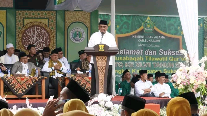 Bupati Sukabumi Buka MTQ Ke-47 Tahun 2026 Di Ponpes Terpadu Darussyifa Al-Fitroh