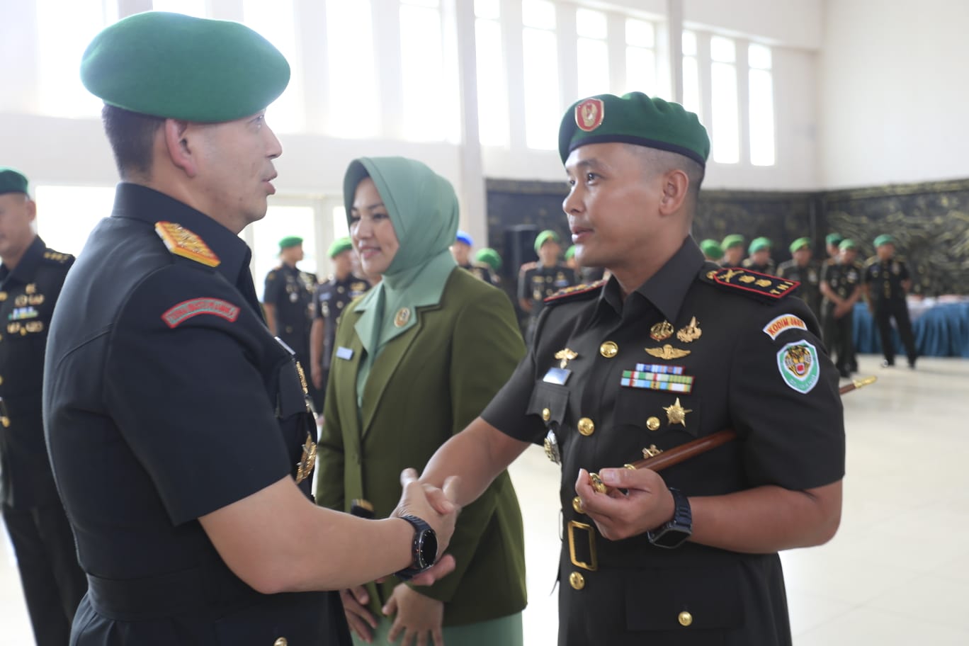 Tongkat Komando Kodim 0607/Kota Sukabumi Resmi Diserahterimakan di Makorem 061/SK