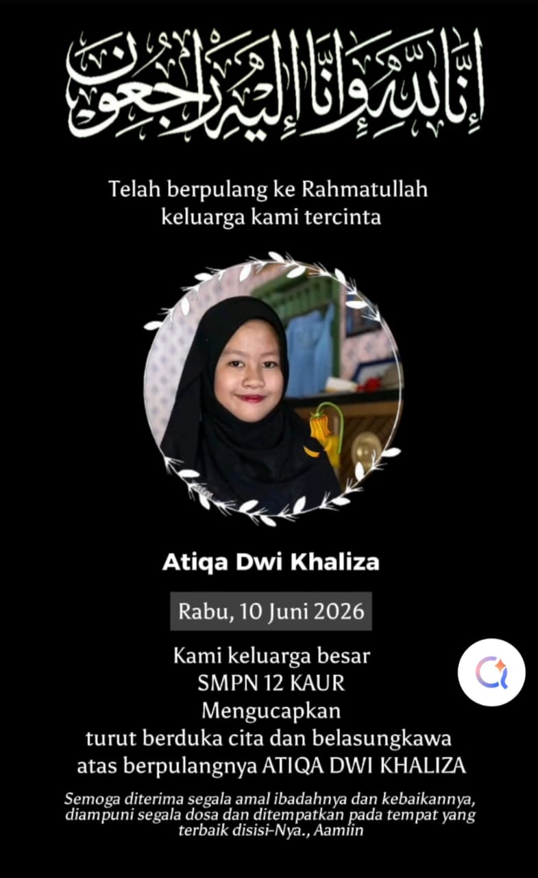 Pendidikan Berduka, Seorang Siswa SMPN 12 Kaur Meninggal Di Lingkungan Sekolah Saat Kebersihan.