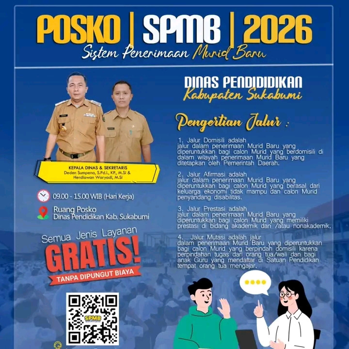 Disdik Kabupaten Sukabumi Buka Layanan Pengaduan Pelaksanaan SPMB SMP Tahun 2026