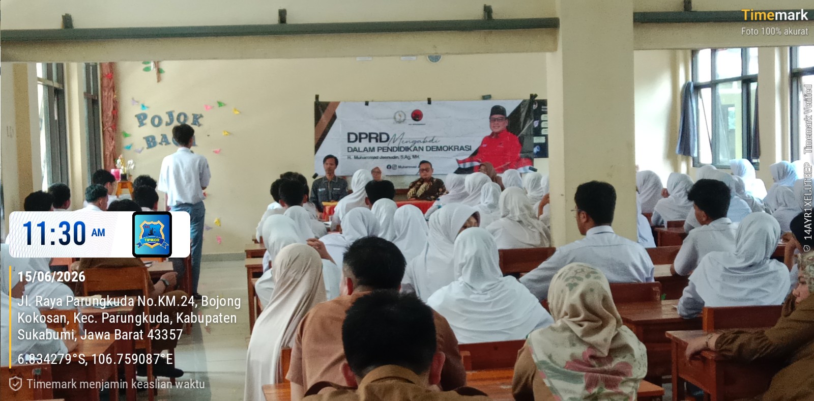 Muhammad Jaenudin, Anggota DPRD Provinsi Jabar Komisi V Gelar Kunjungan Ke SMA Negeri 1 Parungkuda