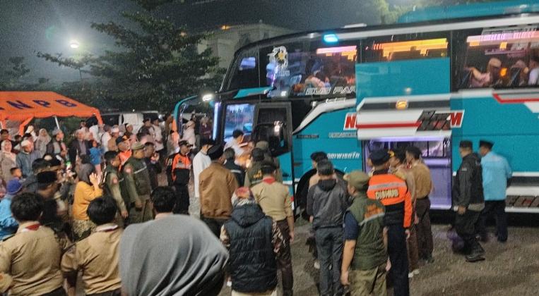 Jemaah Haji Kabupaten Sukabumi Tiba di Pusbangdai, Satu Jemaah Meninggal Dunia Di Tanah Suci