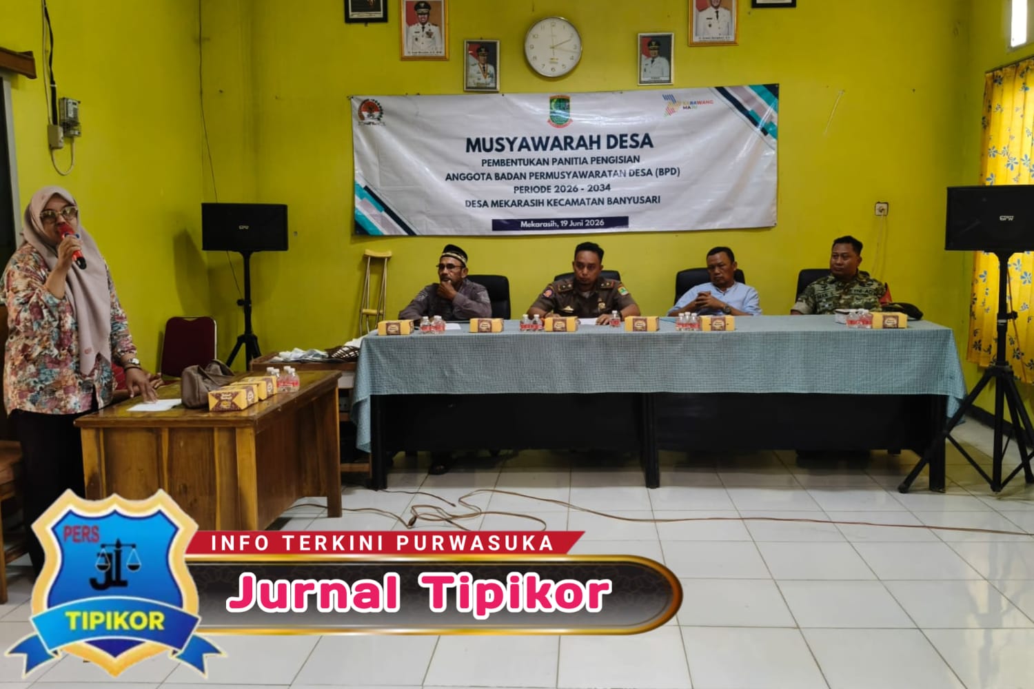 Pemdes Mekarasih Gelar Musyawarah Desa Untuk Pembentukan Panitia Pengisian Anggota BPD Periode 2026-2034