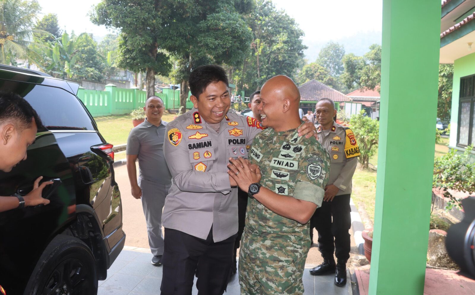 Perkuat Sinergitas Dan Soliditas, Kapolres Sukabumi Gelar Kunjungan Ke Kodim 0622 Kabupaten Sukabumi