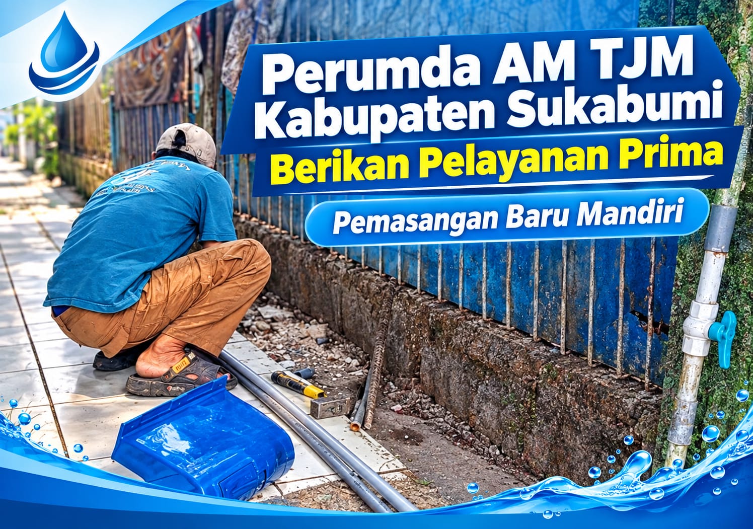 Perumda AM TJM Kabupaten Sukabumi Layani Pemasangan Baru, Berikan Layanan Prima