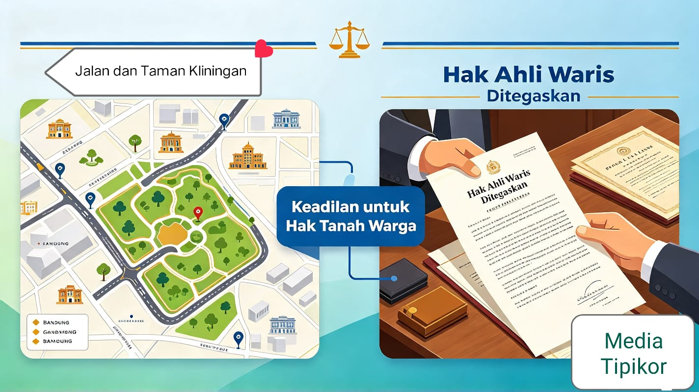 TANAH JALAN DAN TAMAN KLININGAN: KEJAKSAAN NEGERI BANDUNG KUKUHKAN HAK AHLI WARIS PEMILIK, PEMKOT DAPAT ANGGARKAN GANTI RUGI