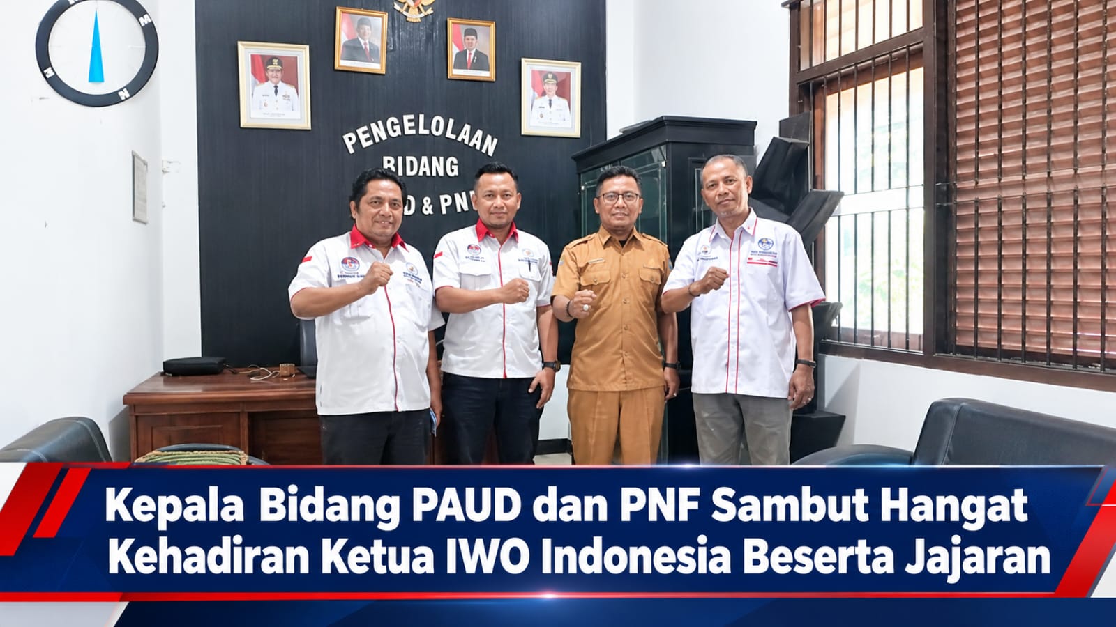 Kepala Bidang PAUD Dan PNF Sambut Hangat Kehadiran Ketua IWO Indonesia Beserta Jajaran