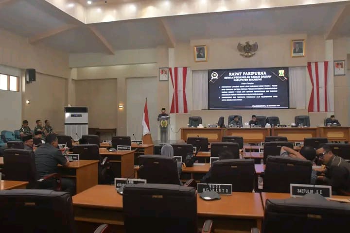 DPRD Kabupaten Sukabumi Gelar Rapat Paripurna ke-27, Bahas Tindak Lanjut Raperda Perubahan SOTK