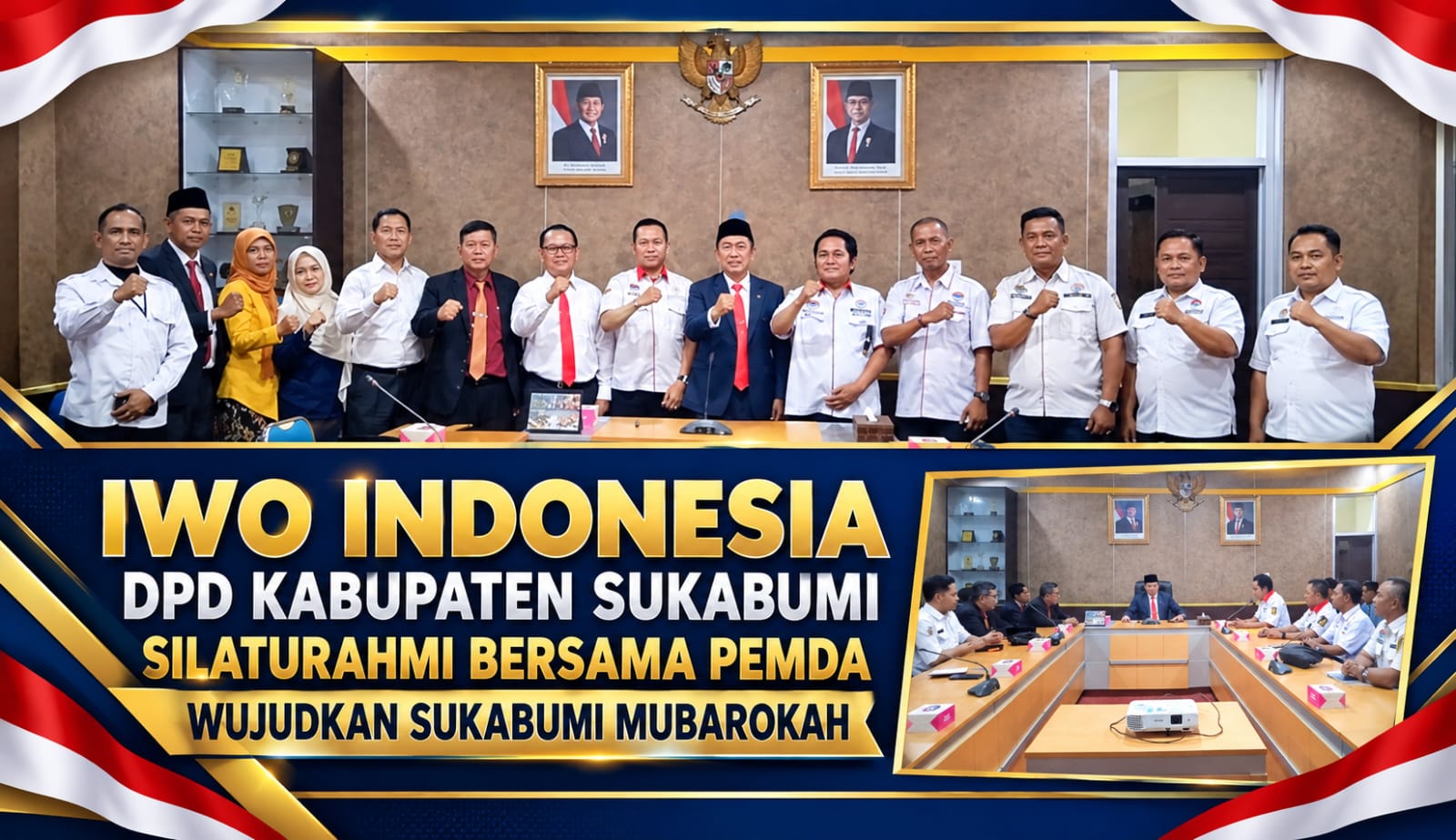 IWO Indonesia DPD Kabupaten Sukabumi Silaturahmi Bersama Pemda Wujudkan Sukabumi Mubarokah